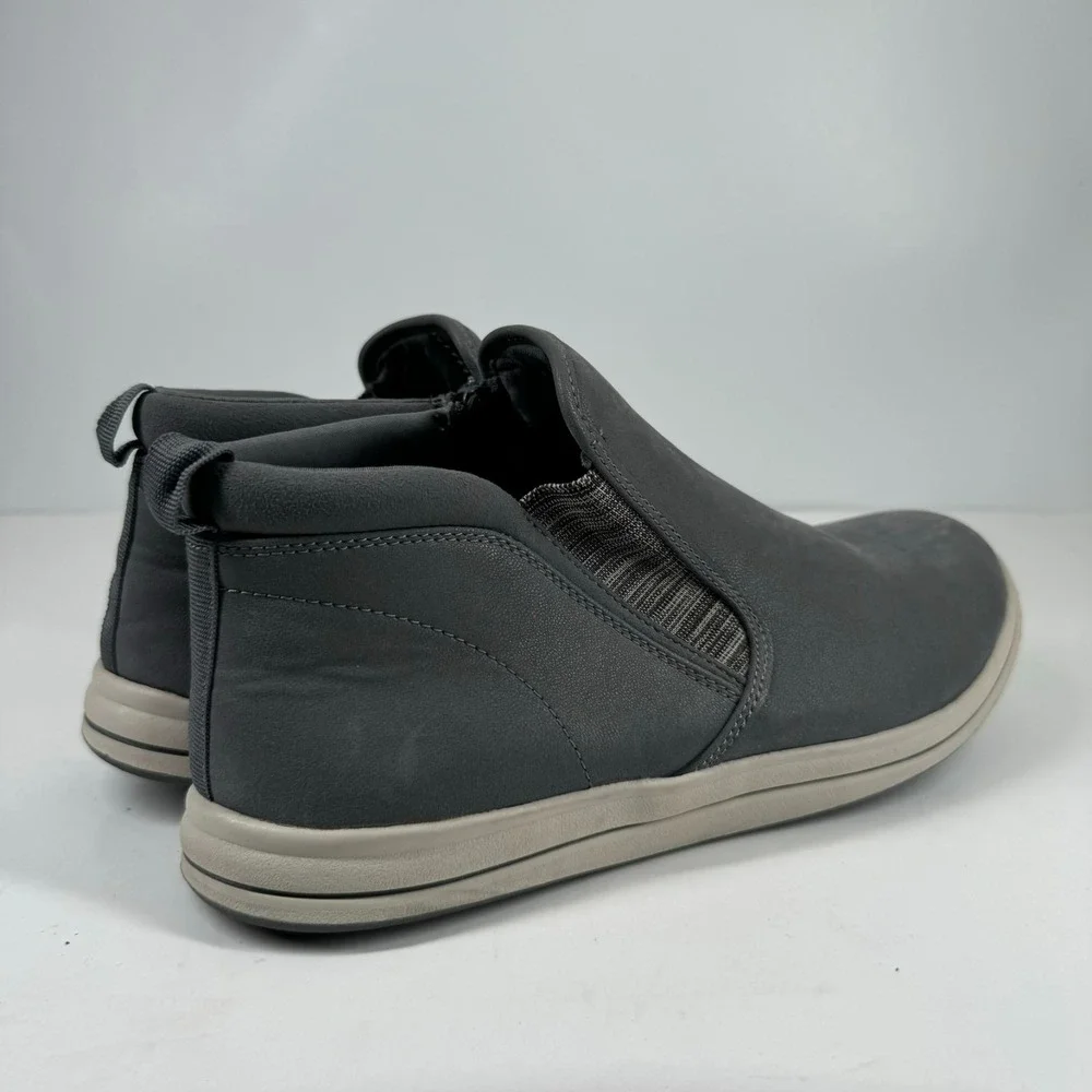 Clarks Cloudsteppers Breeze Clover Women's US 10W Grey Faux Nubuck Ankle Booties